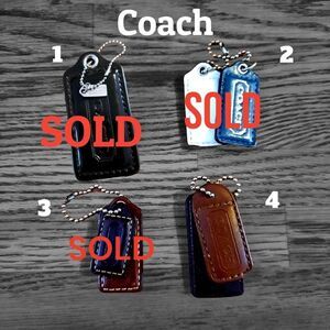 COACH Leather Hang Tag Set, Classic! VINTAGE INSPIRED!